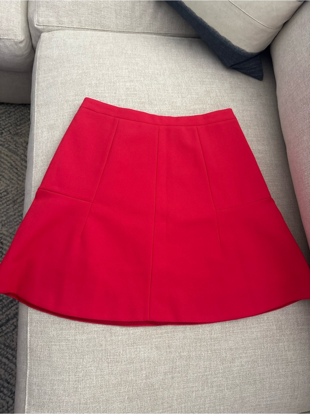 J. Crew Bright Red A-Line Skirt
